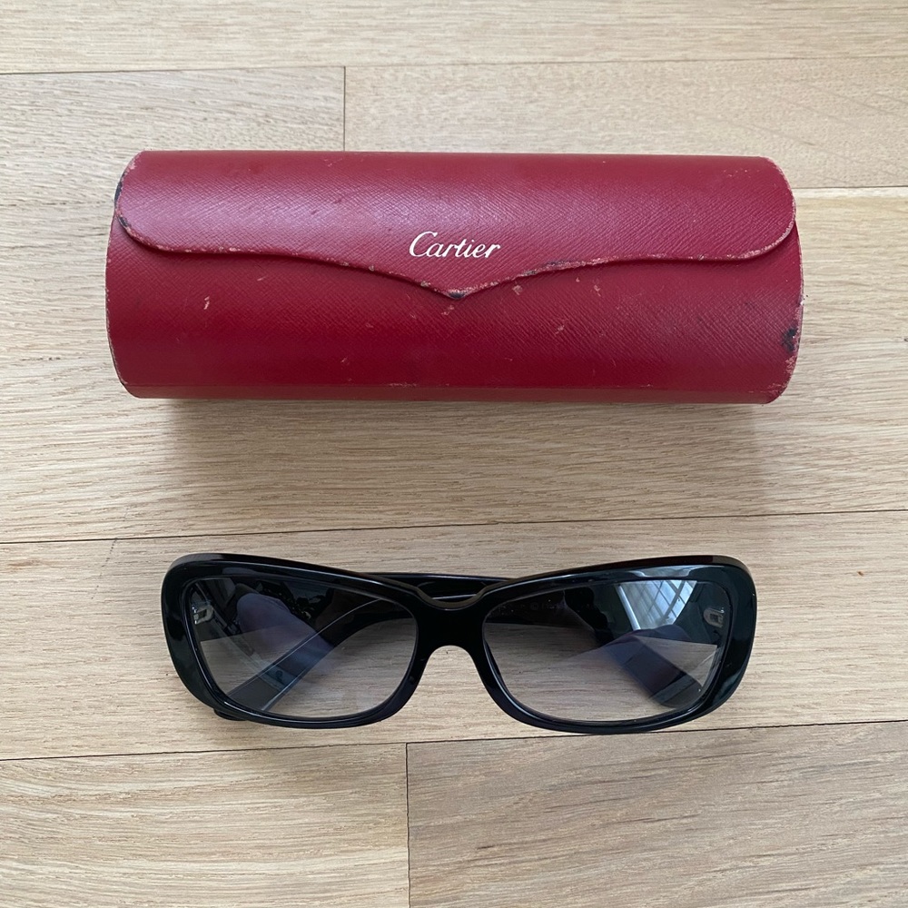 CARTIER Vintage Black Sunglasses